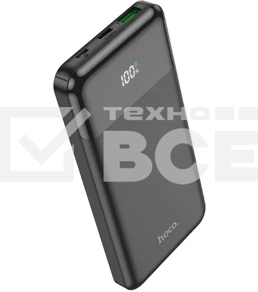 Мобильный аккумулятор Hoco J102 Cool figure 10000mAh QC3.0/PD3.0 20W 3A USB-A/USB-C черный