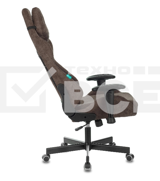 Кресло игровое Бюрократ VIKING KNIGHT LT10 FABRIC коричневый крестовина металл/пластик