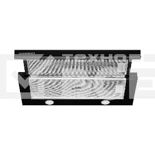 Встраиваемая вытяжка Kuppersberg SLIMTURBO 60 B, 60 см, отвод/рециркуляция, 1500 м3/час, механическое управление, 3 скорости, освещение 2х2 Вт, металлические жироулавливающие фильтры, угольный фильтр KF-ES (опция), 63.4 дБ, обратный клапан, шхвхг:55.2x25.