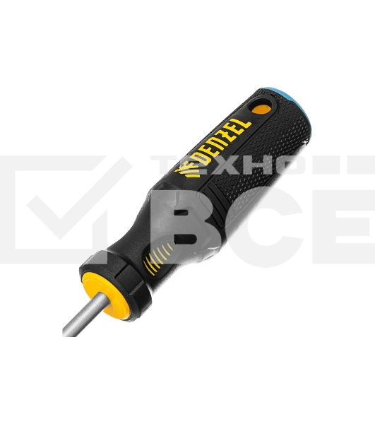Отвертка Denzel SL6x100 мм, S2, 3к рукоятка