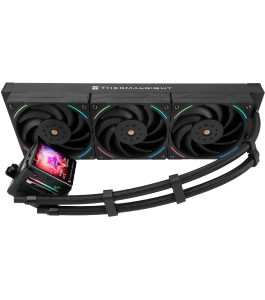 Система жидкостного охлаждения Thermalright Elite Vision 360 ARGB Soc-AM5/AM4/1200/1700/1851 черный 4-pin 27.7dB Al LCD Ret (E-VISION-360-BL-ARGB)