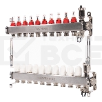 Коллектор Royal Thermo нерж. в сборе с расходомерами 1
