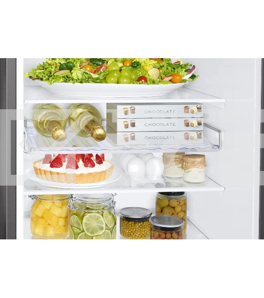 Холодильник Samsung RB34C632ESA/EF графит двухкамерный 227/114л морозилка снизу, No Frost