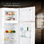 Холодильник Hyundai CT2551WT белый двухкамерный 166/40л морозилка сверху, фото24