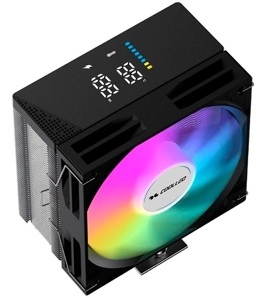 Вентилятор для процессора Coolleo CPU Cooler Etian CL-P50i-DIG-ARGB Intel: LGA 115X/1200/1700/1851 AMD: AM4/AM5 235W TDP