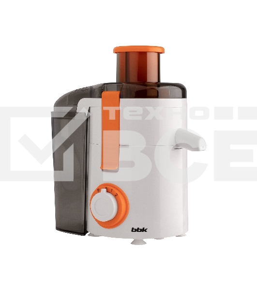Соковыжималка BBK JC060-H11 белый/оранжевый, центробежная, 550 Вт, 500 мл, механическое