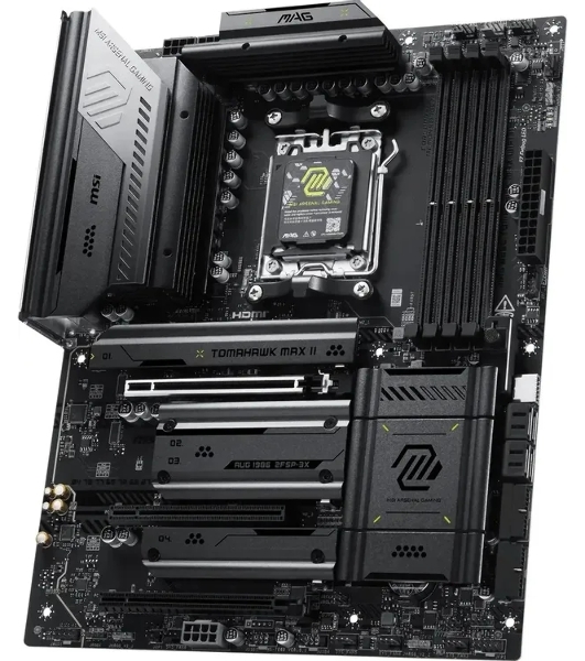 Материнская плата MSI MAG B850 TOMAHAWK MAX WIFI II Socket AM5 AMD B850 4xDDR5 ATX AC`97 8ch(7.1) 5Gigabit RAID+HDMI
