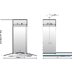Вытяжка каминная Elikor Аметист 90Н-650-К3Д серебристый, 90 см, 650 куб. м/ч, 54 дБ, фото2
