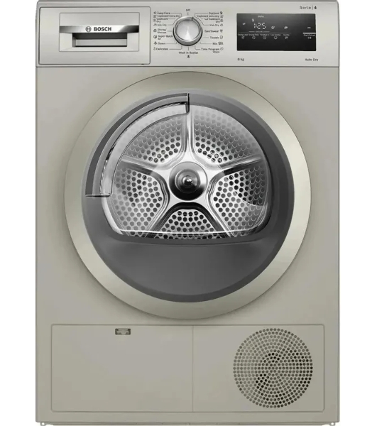 Сушильная машина Bosch WTN86212ME серый, 8 кг, сушка - конденсационная, программ - 8, 59.8 x 84.2 x 61.3 см