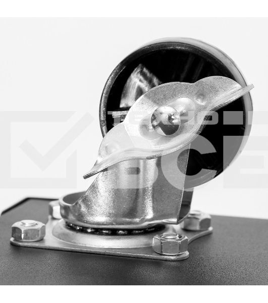 Тележка инструментальная трехсекционная на колесах Deli DL433013 510x260x580мм, до 90кг, толщина полки 0,6мм, толщина стойки 1мм