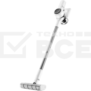 Пылесос вертикальный/ручной Xiaomi Dreame V10 Cordless Vacuum Cleaner (VVN3) белый/серый, питание от аккумулятора, 140 Вт, уборка сухая, пылесборник 0.5 л, работа от АКБ max 60 мин.