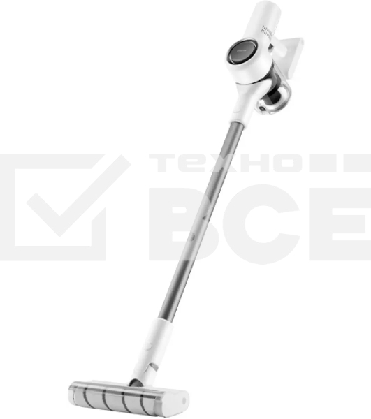 Пылесос вертикальный/ручной Xiaomi Dreame V10 Cordless Vacuum Cleaner (VVN3) белый/серый, питание от аккумулятора, 140 Вт, уборка сухая, пылесборник 0.5 л, работа от АКБ max 60 мин.