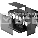 Корпус  Ocypus Iota C70 BK ARGB ATX / win / black / 6 ARGB fans / no PSU / Tempered Glass, фото2