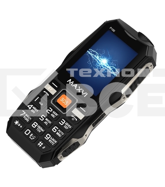 Мобильный телефон Maxvi P100 черный
