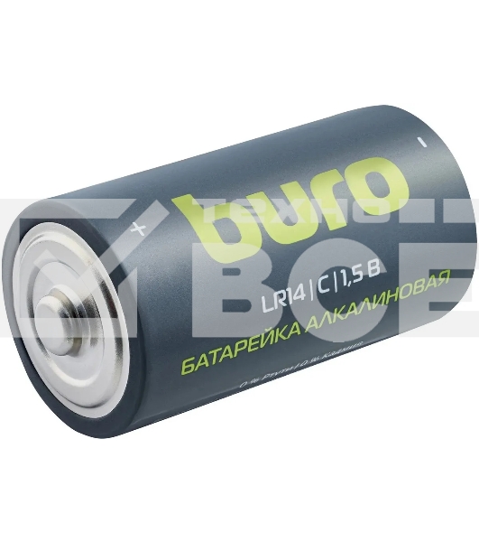 Батарея Buro Alkaline LR14 C 7500mAh (2шт) блистер, 1.5 В