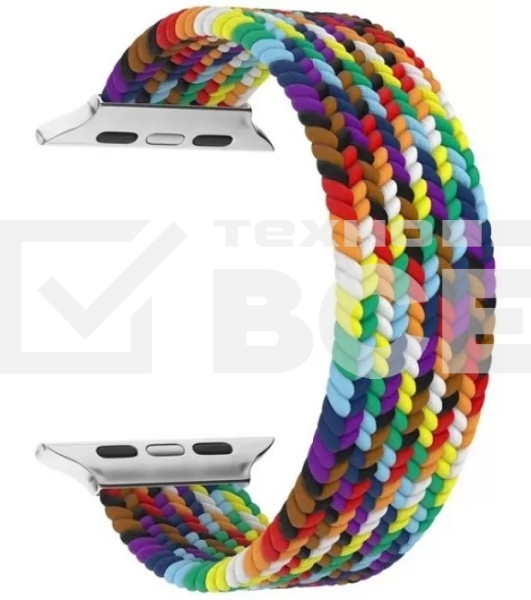 Плетеный нейлоновый ремешок для Apple Watch 42/44 mm LYAMBDA STEROPA DSN-11-44-SC Seven Color