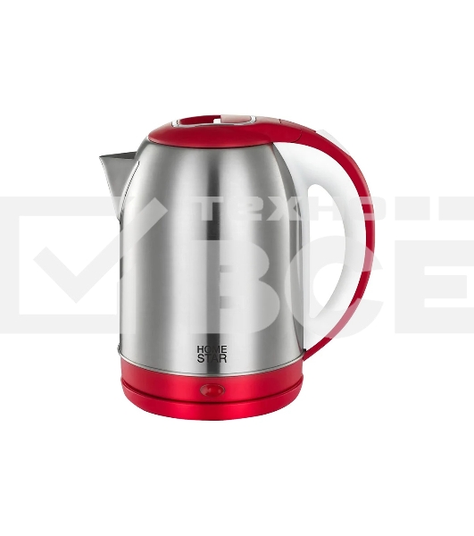 Чайник электрический Homestar HS-1054 2,3 л стальной, красный