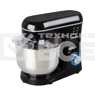 Миксер планетарный Endever Sigma-120, черный, мощность 1800 Вт, объем чаши 6 л, планетарная система смешивания, 2 шт/уп.