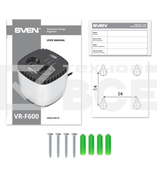 Стабилизатор напряжения SVEN VR-F600