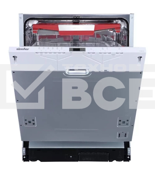 Встраиваемая посудомоечная машина Simfer DGb6701 белый/серый