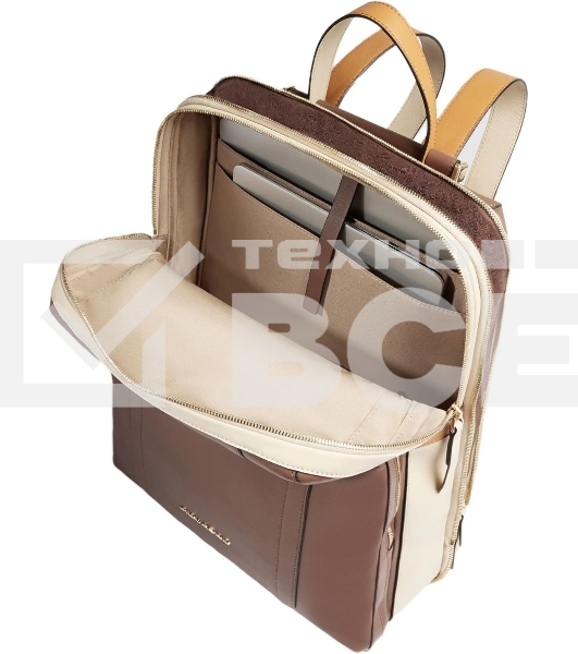 Рюкзак женский Piquadro Circle CA6216W92/MBE коричневый/бежевый кожа