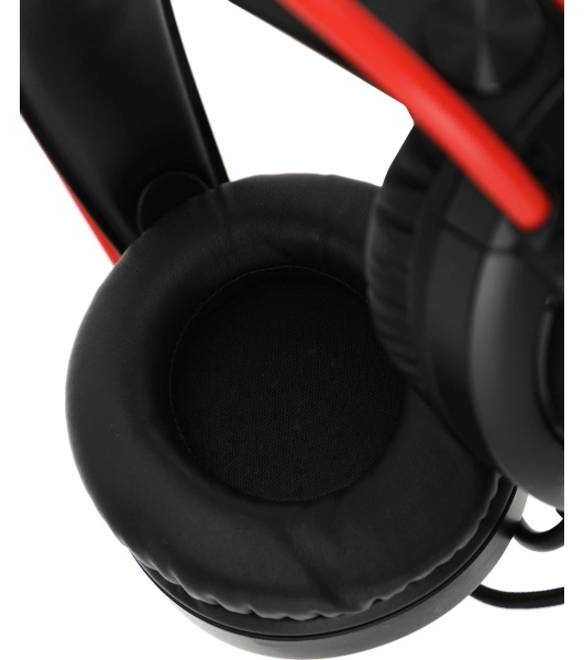 Гарнитура Bloody G200 чёрный-красный, проводная, 3.5 мм, подсветка