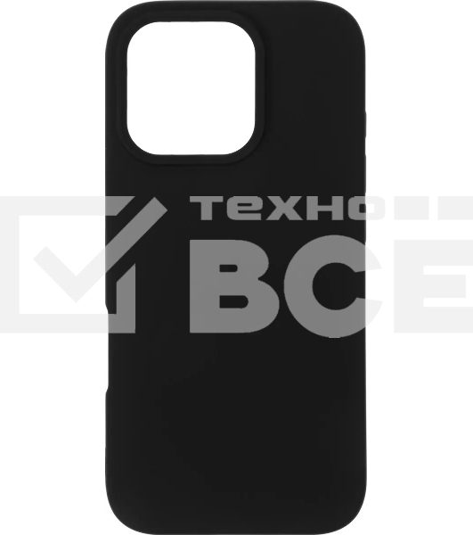 Чехол (клип-кейс) BoraSCO для Apple iPhone 16 Pro Microfiber Case черный (73691)