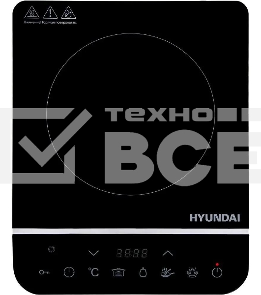 Плита настольная электрическая Hyundai HYC-0104 черный стеклокерамика (настольная)
