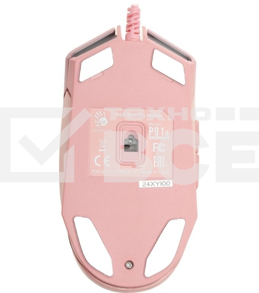 Мышь проводная A4Tech Bloody P91s розовый, 8000 dpi, USB, кнопки - 8