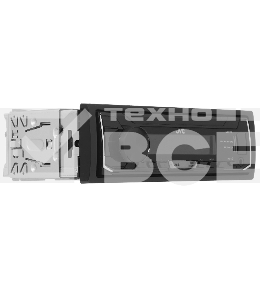 Автомагнитола JVC KD-X152M, 1 DIN, USB Type-A, AUX, съёмная панель