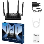 Роутер беспроводной Cudy WR3000E 2.0 Гигабитный роутер Wi-Fi 6 AX3000, 2,4/5 ГГц, до 2976 Мбит/с, 5x1 Гбит/с, IPv6, 4 антенны, черный, фото2