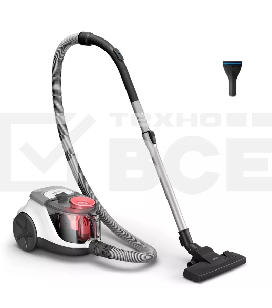 Пылесос Philips XB2042/01 белый/персиковый, 360/1800 Вт, уборка сухая, пылесборник контейнер 1.3 л