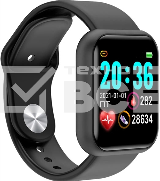 Смарт-часы Irbis Iceline черный Display: 1.3inch TFT color screen Touch type: single point touch Battery: 150mAh черный