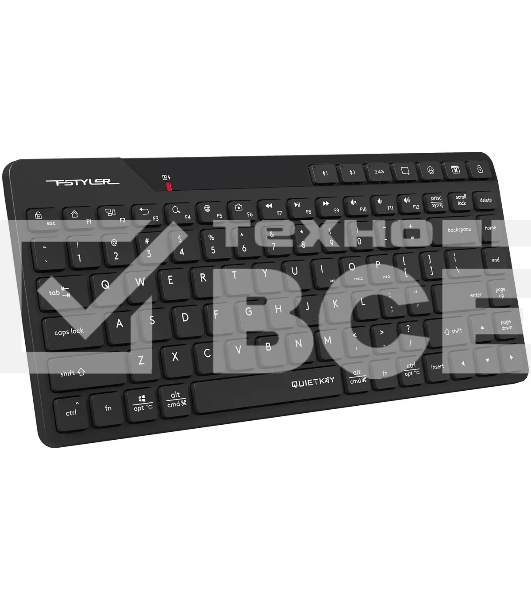 Клавиатура A4Tech Fstyler FBK26C AS беспроводная, USB, Bluetooth/Радиоканал, черный