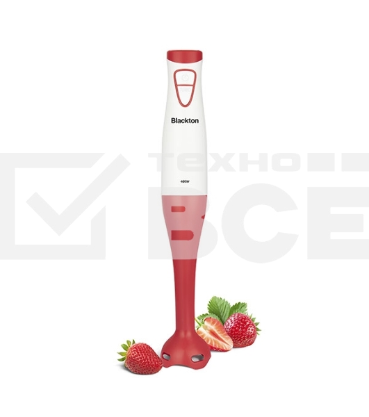 Блендер погружной Blackton Bt HB400P White-Red. Мощность 400 Вт, Режим ТУРБО