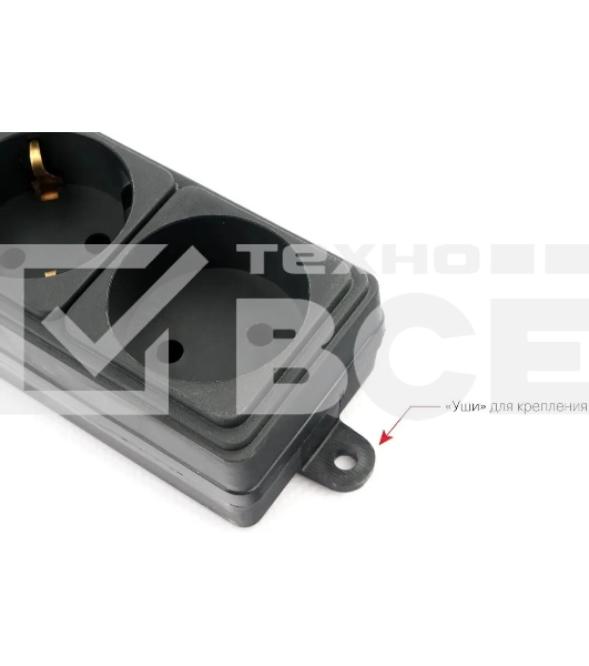 Сетевой фильтр Powercube SPG6-B-3M 3м (6 розеток) черный (коробка)
