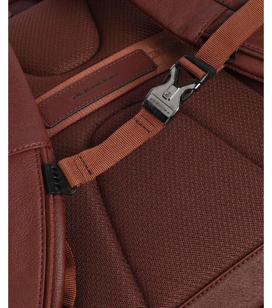 Рюкзак мужской Piquadro Black Square CA6501B3/CU, кожа, табачный