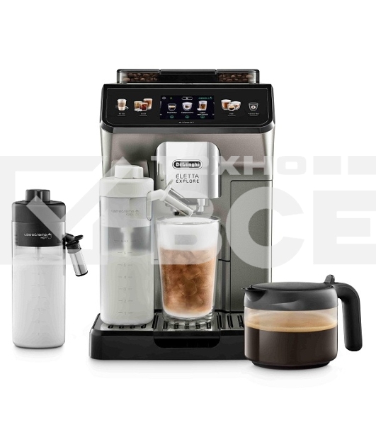 Кофемашина автоматическая DeLonghi ECAM450.86.T черный/серебристый, исп. кофе- зерновой/молотый, 1.8 л, 1450 Вт. 19 Бар.