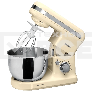 Миксер планетарный BBK KBM1401 бежевый, 1500 Вт, 4 л