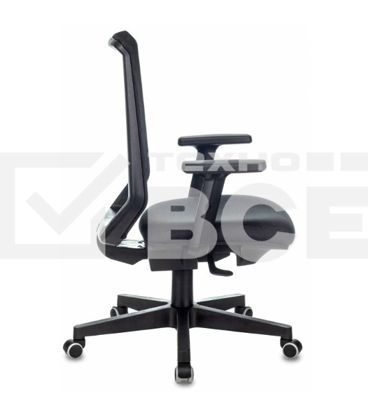 Кресло руководителя Бюрократ EXPERT TW-01 черный 38-418, сетка/ткань, с подголов. крестовина пластик