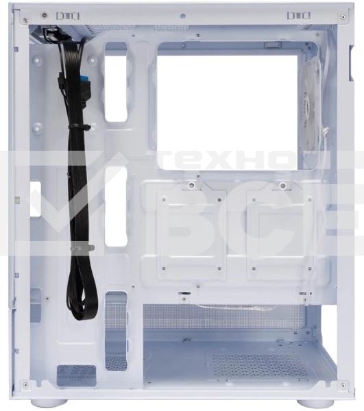 Компьютерный корпус 1STPLAYER MIKU Mi7-A белый, ATX, 3x120мм LED fans