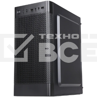 Компьютерный корпус Accord Q03B черный без БП mATX 2xUSB 3.0 audio