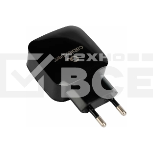 Сетевое зарядное устройство Cablexpert MP3A-PC-41, 18Вт, 3А, быстрая зарядка QC3.0, 1 порт USB, черный, пакет