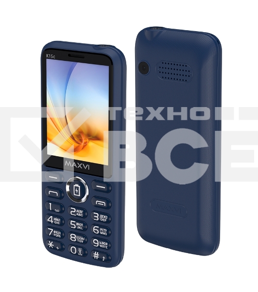 Мобильный телефон Maxvi K15c синий