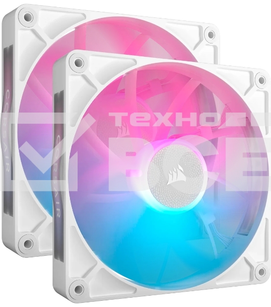 Вентилятор для корпуса Corsair iCUE LINK RX140 RGb (140x140x25мм, 4-pin PWM, RGb, 94.7CFM, 36dBA, 1700RPM, белый, 2pcs)