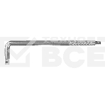 Вороток Г-образный Denzel 300x75 мм, квадрат 1/2