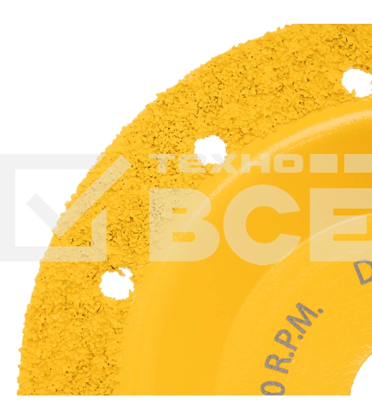 Чашка твердосплавная зачистная Denzel 125 мм, плоская, мелкое зерно #32