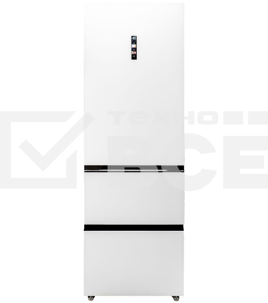 Холодильник DeLonghi DMFS 19PINF BB MATTEO белый трехкамерный 279/166л морозилка снизу, No Frost