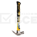 Молоток-гвоздодер Deli DL5027Y 500 гр Фибергласовая рукоять, фото3