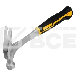 Молоток-гвоздодер Denzel 350 г, цельнометаллический, двухкомпонентная рукоятка, фото 1